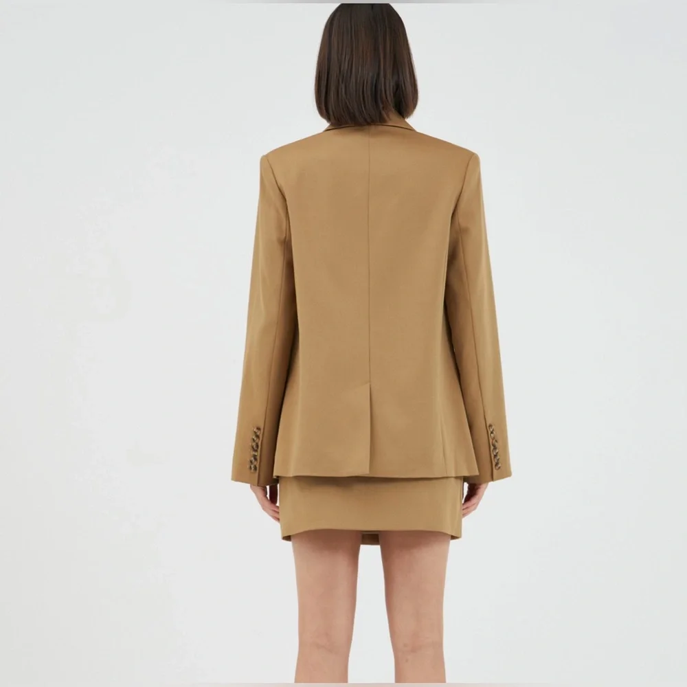 Third form INTERCHANGE RELAXED BLAZER size 4 BROWN - Picture 2 of 8